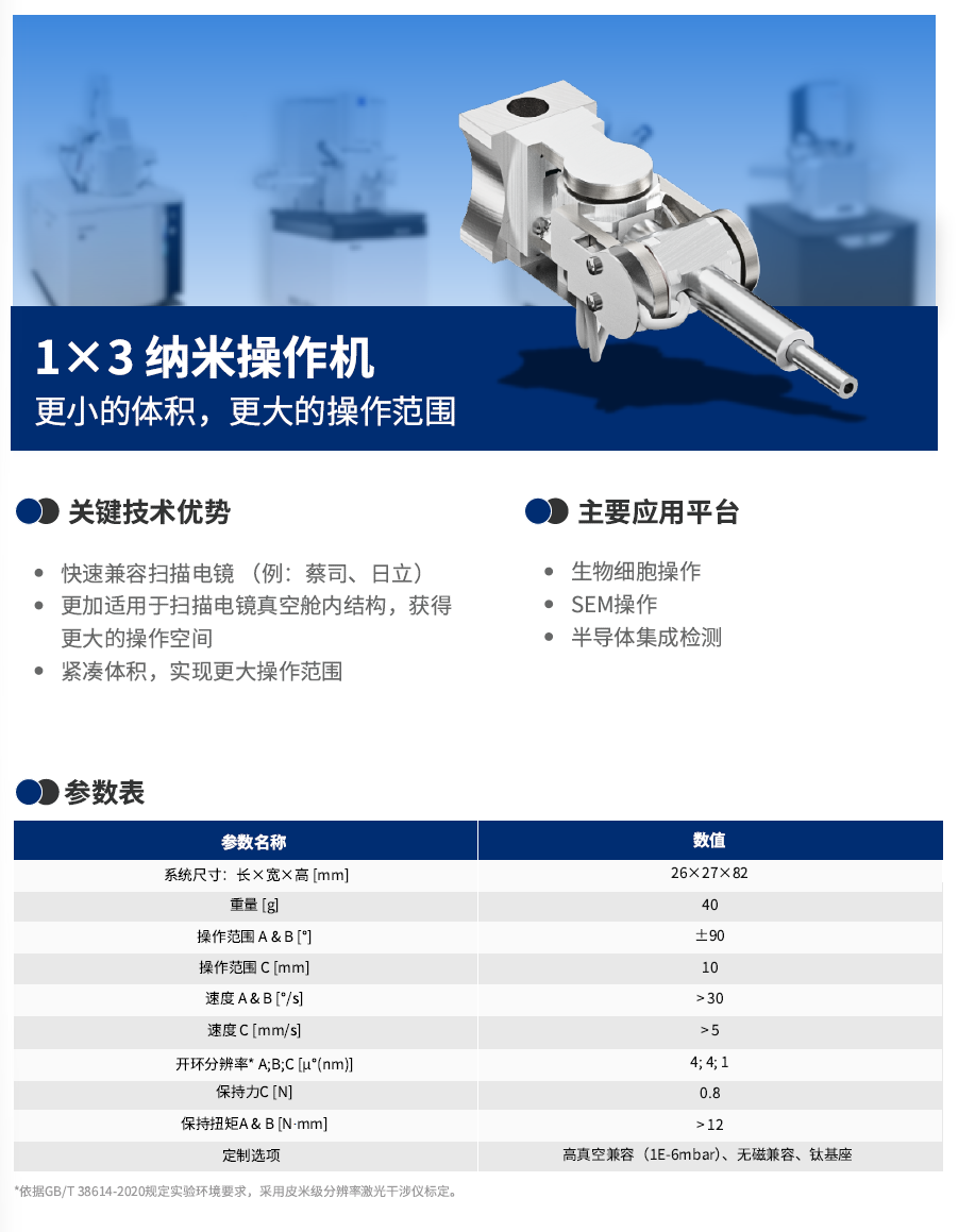 1*3纳米操作机